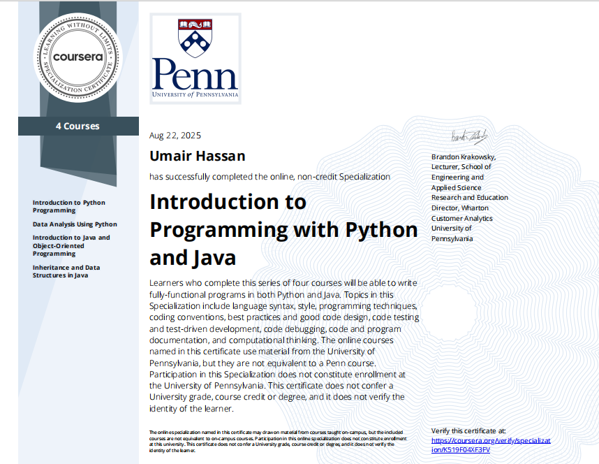 UPenn Programming